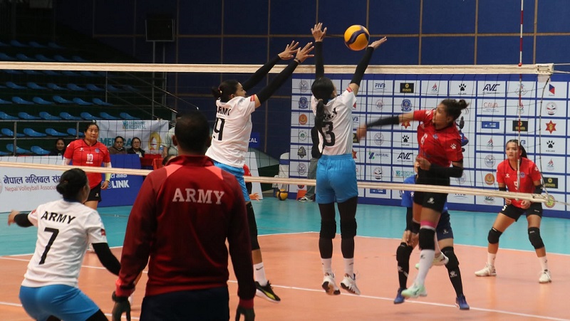 एनभीए भलिबल च्याम्पियनशिपको महिलातर्फ न्यु डायमन्ड र पुलिस फाइनलमा