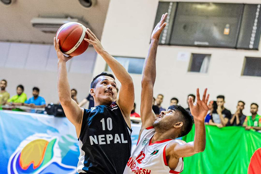 फाइभ नेशन्स कप बास्केटबलमा बंगलादेशमाथि नेपालको जित