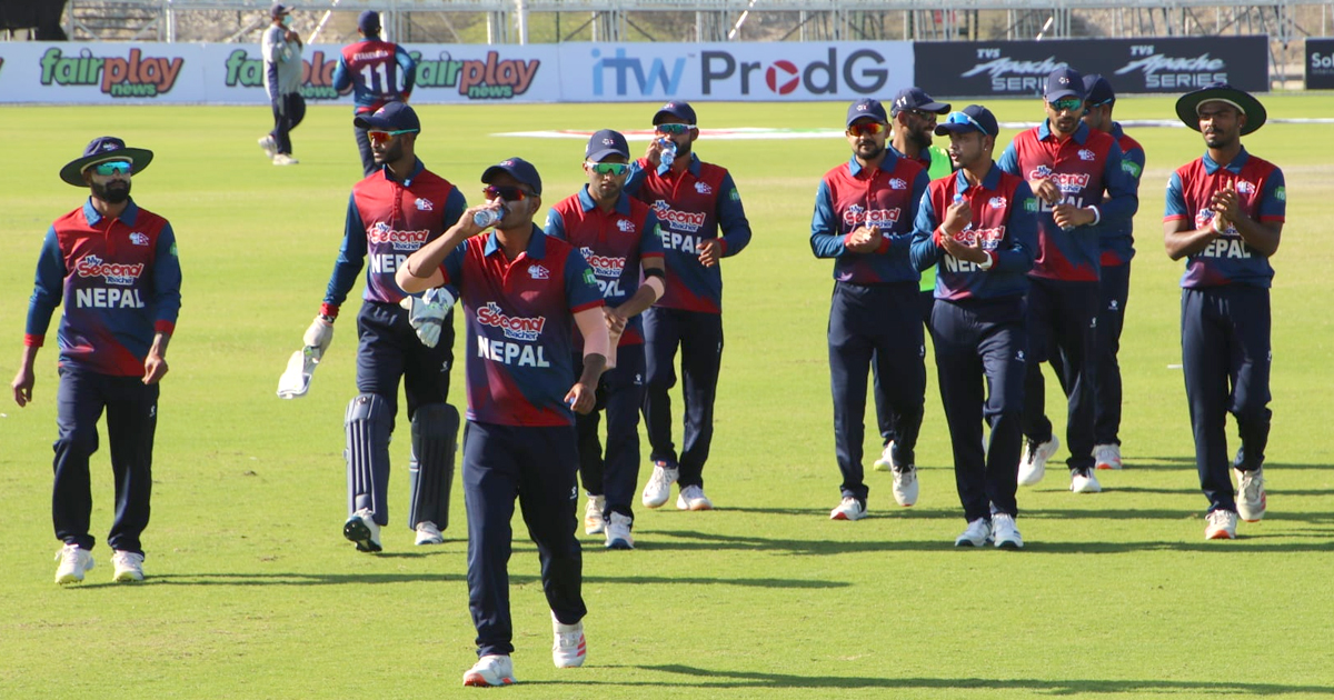 आईसीसी टी–ट्वेन्टी विश्वकप छनोटमा ओमानलाई हराउँदै नेपाल तेस्रो