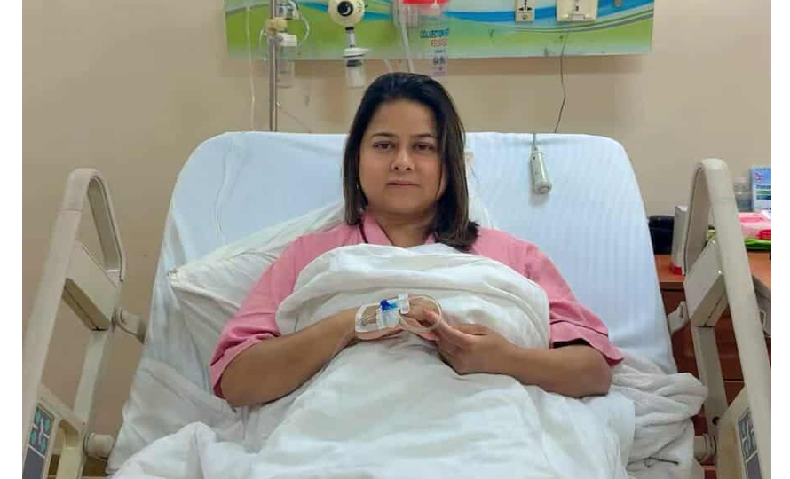 नागरिक उन्मुक्ति पार्टीकी अध्यक्ष श्रेष्ठ अस्पताल भर्ना