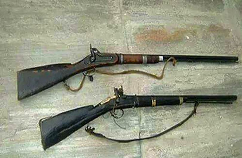 सिरहामा दुई थान भरूवा बन्दुक बरामद