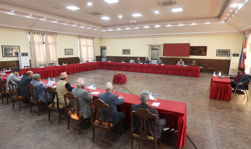 सर्वदलीय बैठक सुरु