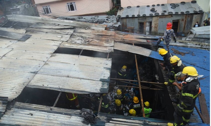 बालुवाटारमा आगलागी, ४ करोड भन्दा धेरै क्षति 