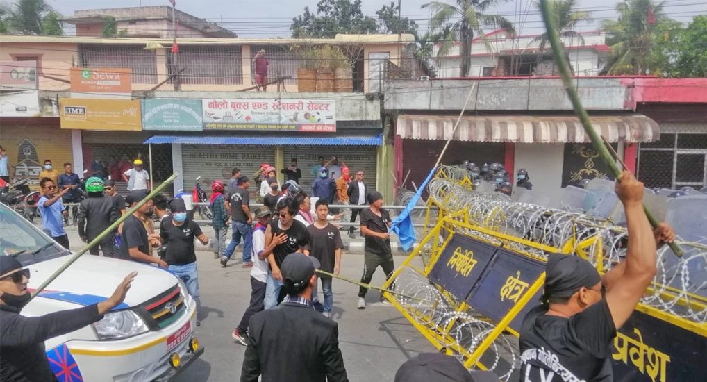 पदम लिम्बूको शव प्रदर्शनका क्रममा विराटनगरमा झडप