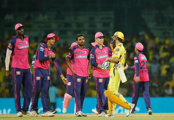 आईपीएल क्रिकेटमा चेन्नईलाई ३ रनले हराउँदै राजस्थान शीर्ष स्थानमा