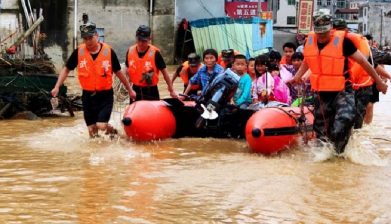 सिचुआनमा ठूलो वर्षा, ४ लाख भन्दा धेरै नागरिक प्रभावित