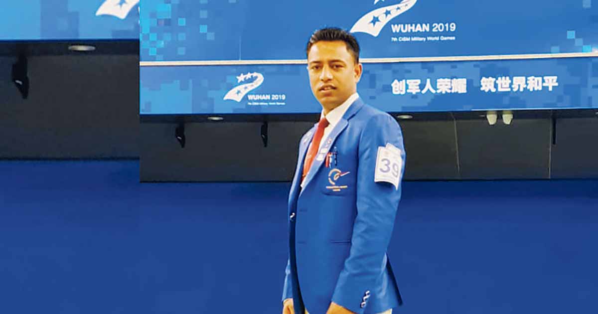 सेनाका अन्तर्राष्ट्रिय निर्णायक ढकाल बेल्जियम प्रस्थान गर्दै