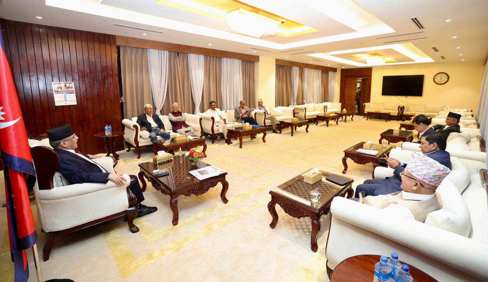 टिआरसीबारे छलफल गर्न बालुवाटारमा सत्ता साझेदार दलका शीर्ष नेताहरूबीच छलफल जारी