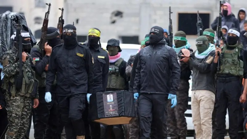 हमासद्वारा ४ जना बन्धकको शव हस्तान्तरण