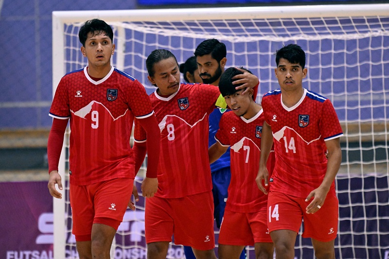 साफ पुरुष फुटसल च्याम्पियनशिपमा नेपाल माल्दिभ्ससँग पराजित