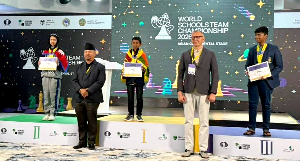 निहाना श्रेष्ठलाई अन्तर्राष्ट्रिय चेसमा रजत पदक