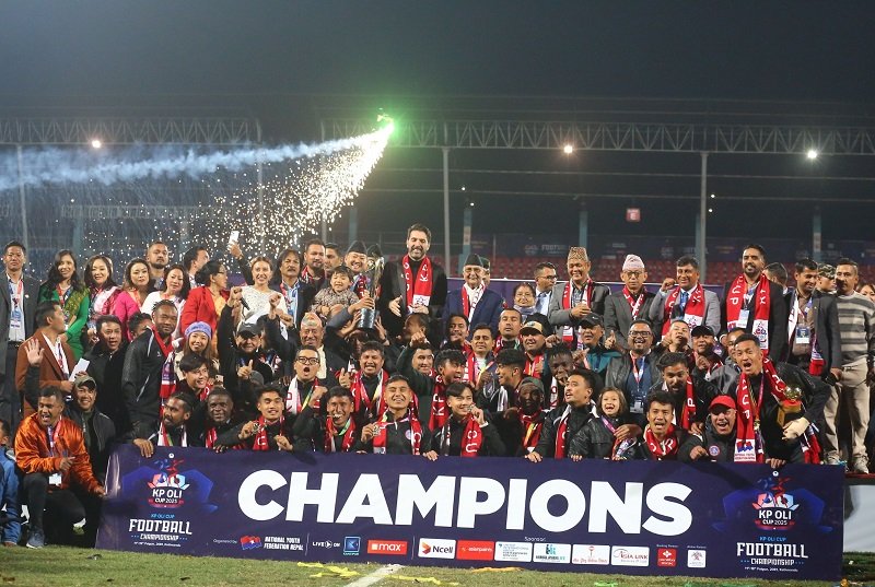 केपी ओली कपको उपाधि तेस्रोपटक पनि मच्छिन्द्र क्लबलाई