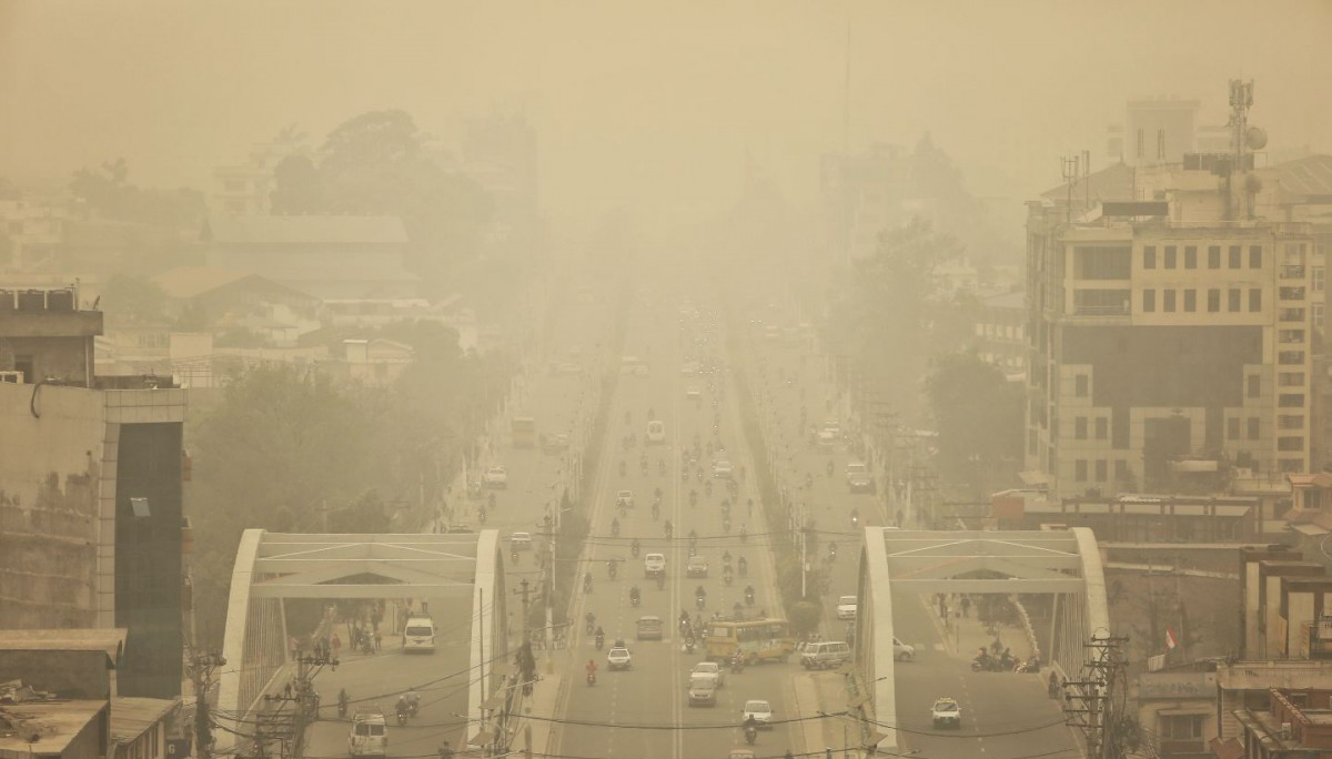 काठमाडौंको वायु गुणस्तर अस्वस्थकर