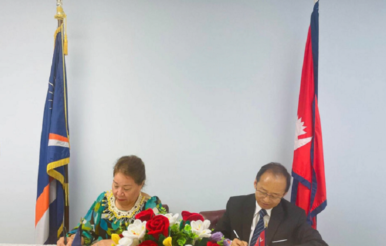 नेपाल र मार्सल आइसल्यान्ड बीचमा कूटनीतिक सम्बन्ध स्थापना