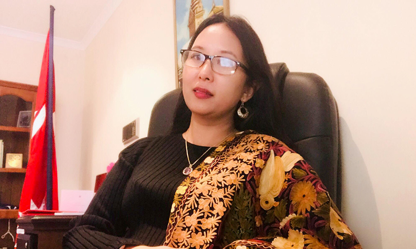 माओवादी कोटामा राजदुत भएकी लक्की शेर्पा एमाले प्रवेश