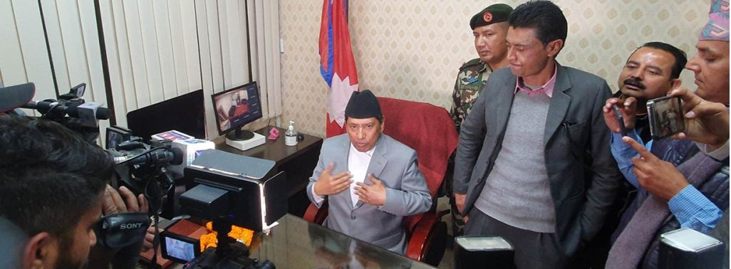 पदभार ग्रहण गर्दै उपप्रधानमन्त्री श्रेष्ठले भने–अब भ्रष्टाचार गर्ने दिन गए