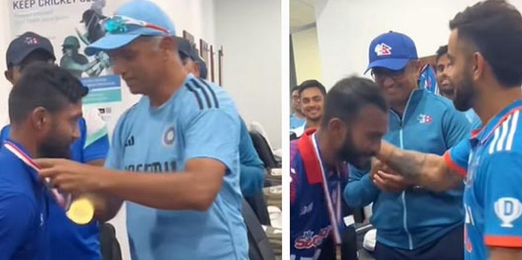 भारतीय प्रशिक्षक र खेलाडीबाट नेपाली खेलाडी सम्मानित