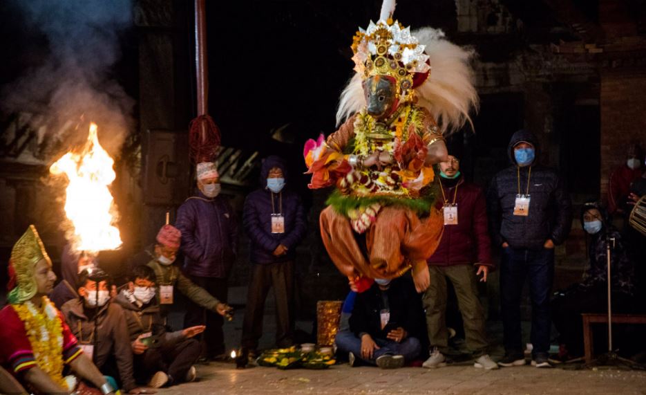 कात्तिक नाचको मुख्य आर्कषण नृसिहं अवतारको नाच देखाएर आज सकिँदै