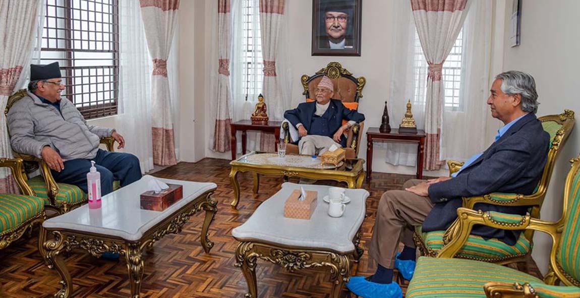 ओलीलाई भेट्न प्रधानमन्त्री प्रचण्ड र कांग्रेस सभापति देउवा बालकोट जादैँ