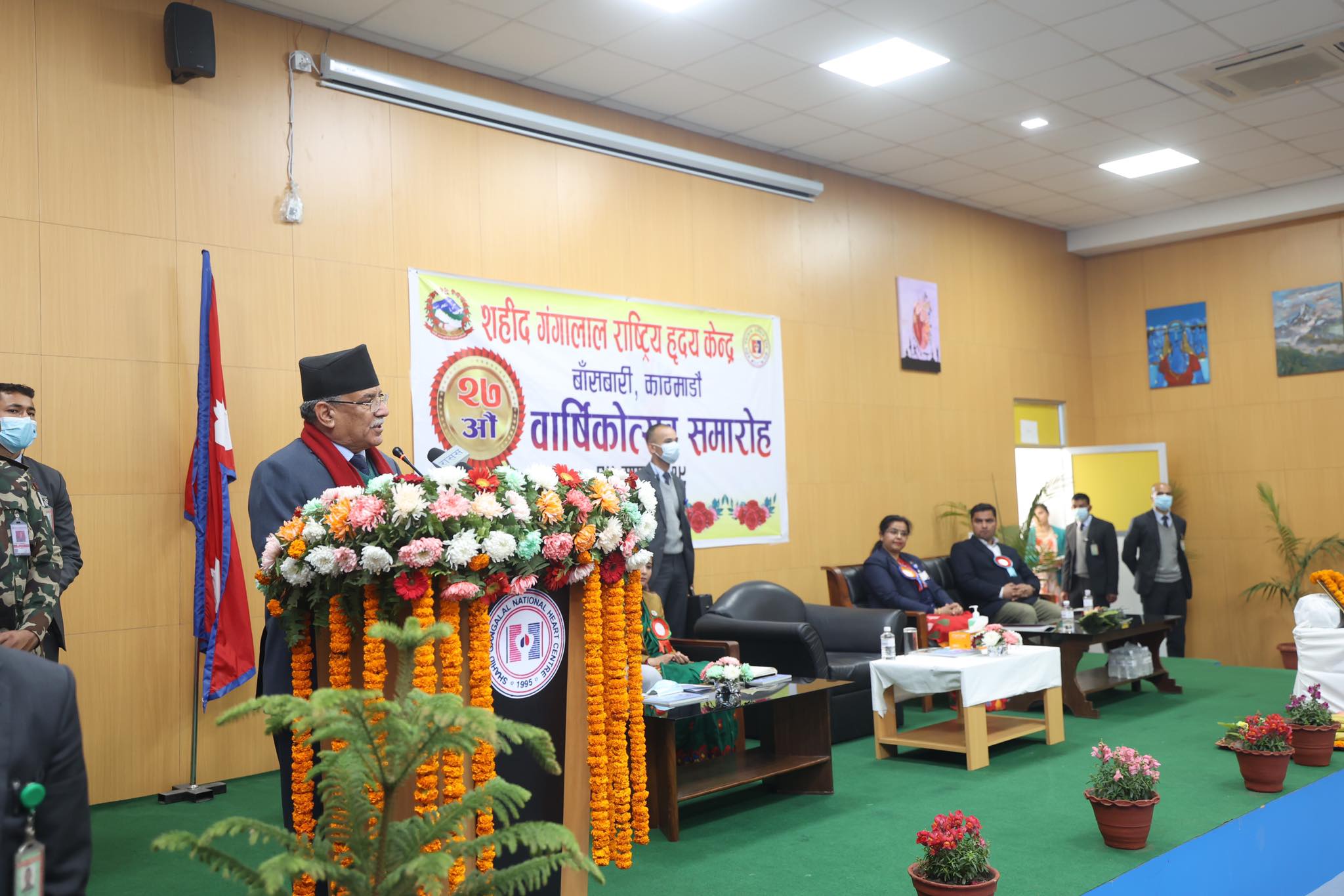 गंगालाल हृदय केन्द्र शैक्षिक प्रतिष्ठान हुनेछ : प्रधानमन्त्री प्रचण्ड