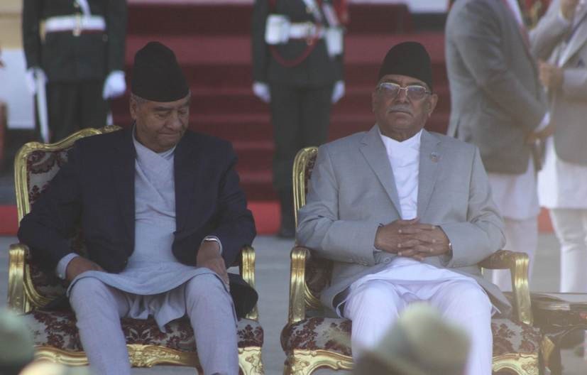 सपथ ग्रहण चलिरहेको बेला देउवा शीतल निवासबाट हिँडे