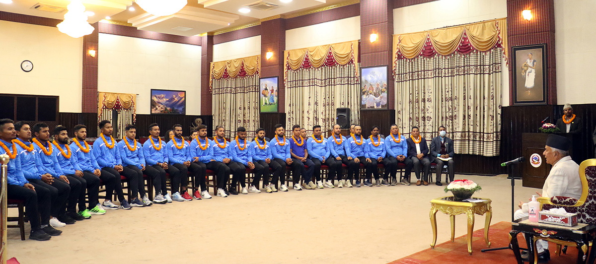 खेलकुदलाई उपेक्षित क्षेत्रमा राख्नुहुँदैनः राष्ट्रपति पौडेल