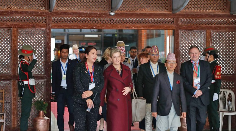 बेलायती राजकुमार एडवार्डकी श्रीमती सोफिया काठमाडौंमा