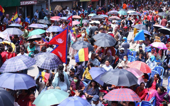 भ्रष्टाचारविरुद्ध राप्रपाको विरोध प्रदर्शन