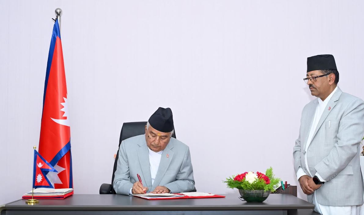 राष्ट्रपतिलाई बालेनको दुई पृष्ठीय धारणा, अध्यादेश जारी हुने संकेत
