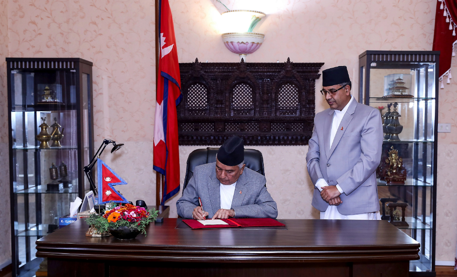 राष्ट्रपतिद्वारा विधेयक प्रमाणीकरण