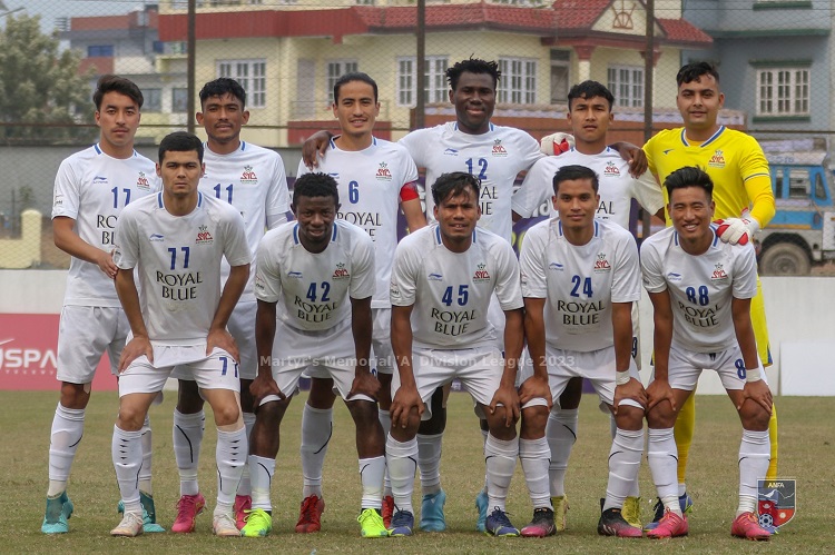 मनाङलाई हराउँदै सातदाेबाटाे ए डिभिजन लिगकाे शीर्ष स्थानमा उक्लियाे