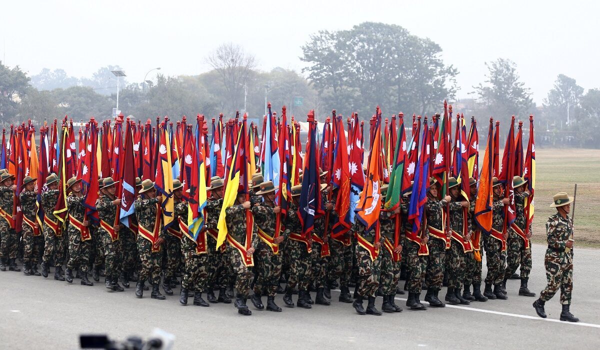 नेपाली सेनाले आज सेना दिवस मनाउँदै