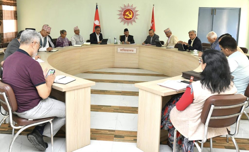 एमाले नेताहरुको जिम्मेवारी हेरफेर